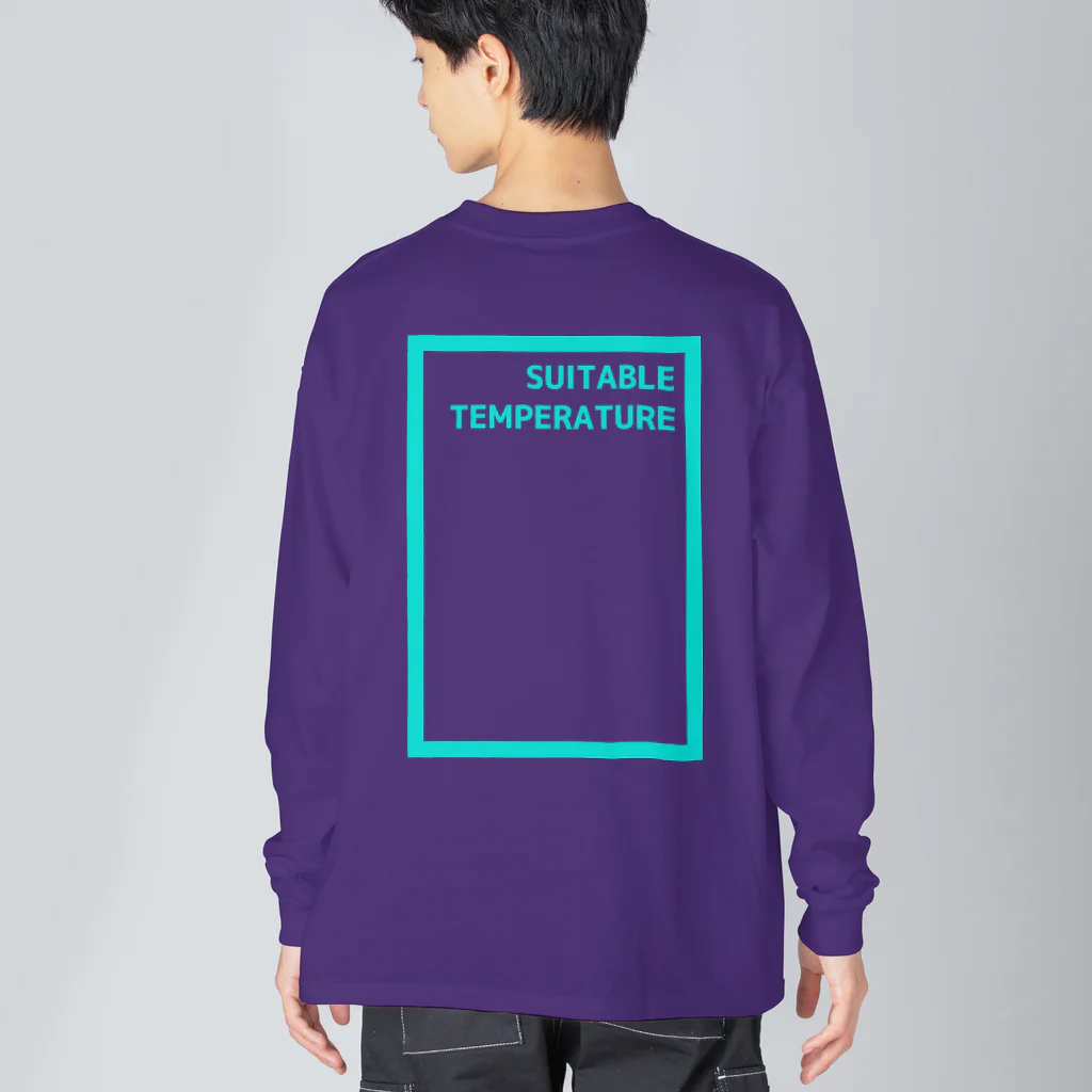 背中でアピールしてるのSUITABLE TEMPERATURE 適温 Big Long Sleeve T-Shirt