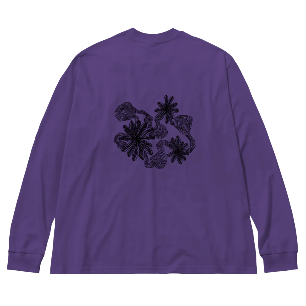 puqpuq Waveformのpuqpuq flower ビッグシルエットロングスリーブTシャツ