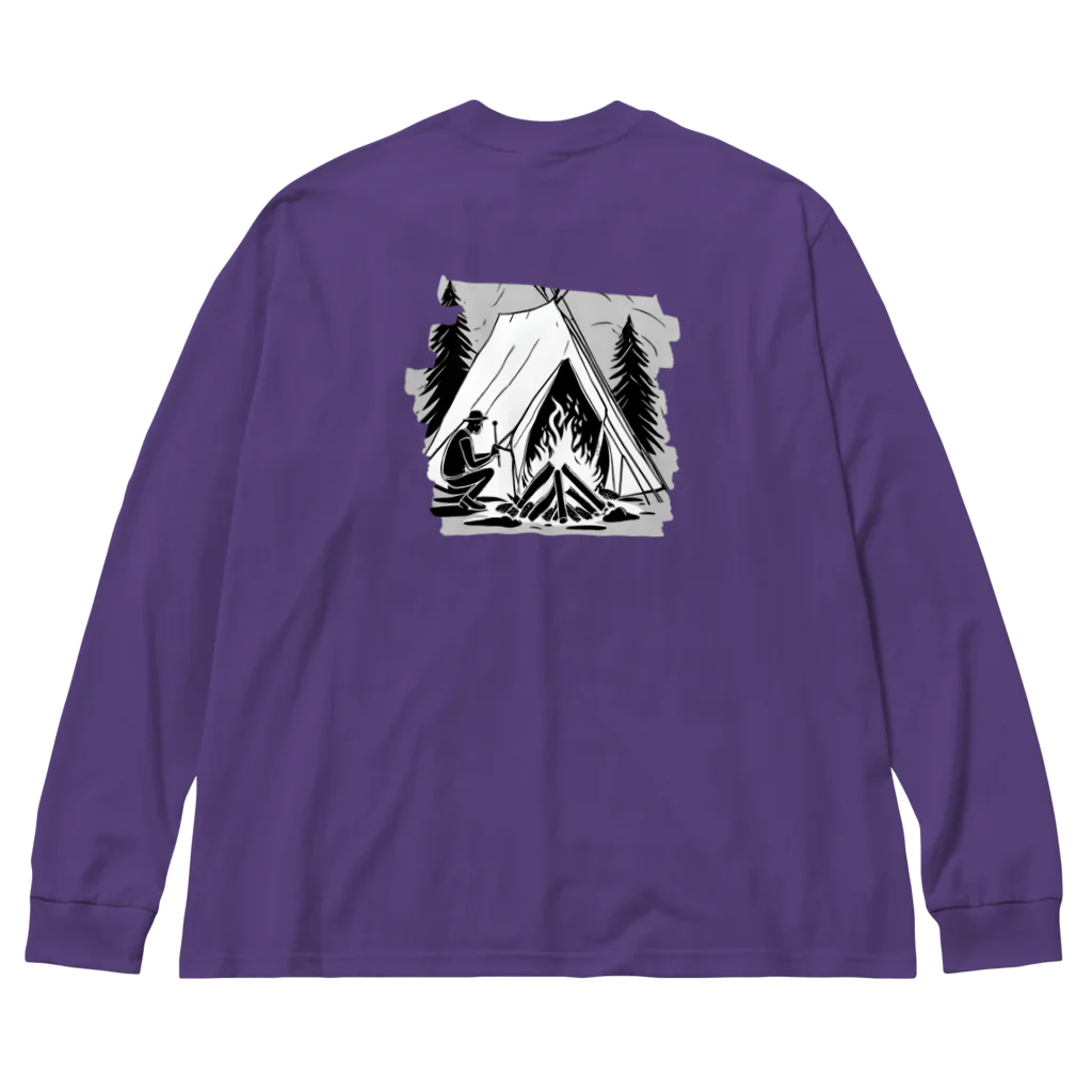 assorted boxのCAMPINGISAFRIEND 白字 Big Long Sleeve T-Shirt