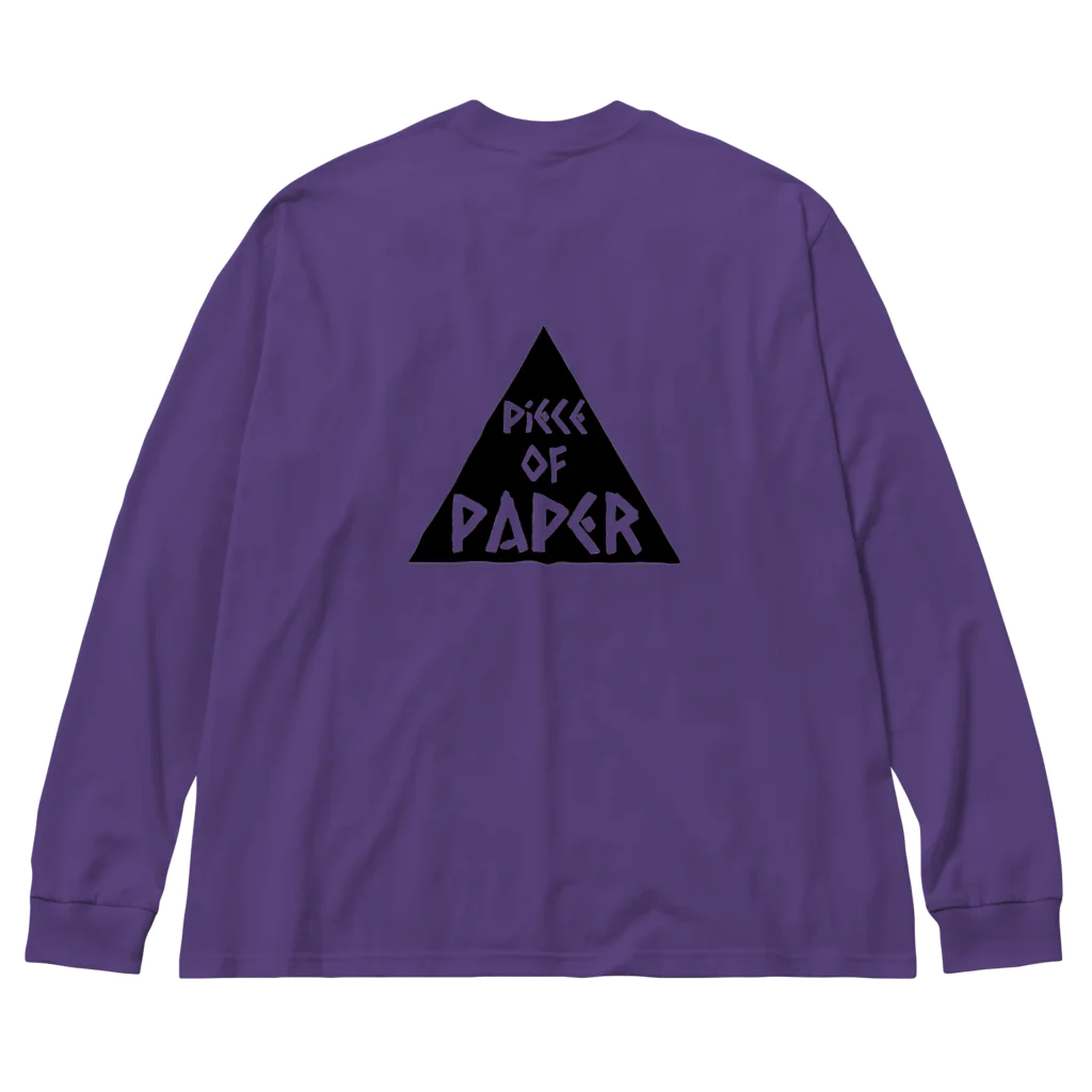 piece of paper skateboardingのpiece of paper skateboarding ビッグシルエットロングスリーブTシャツ