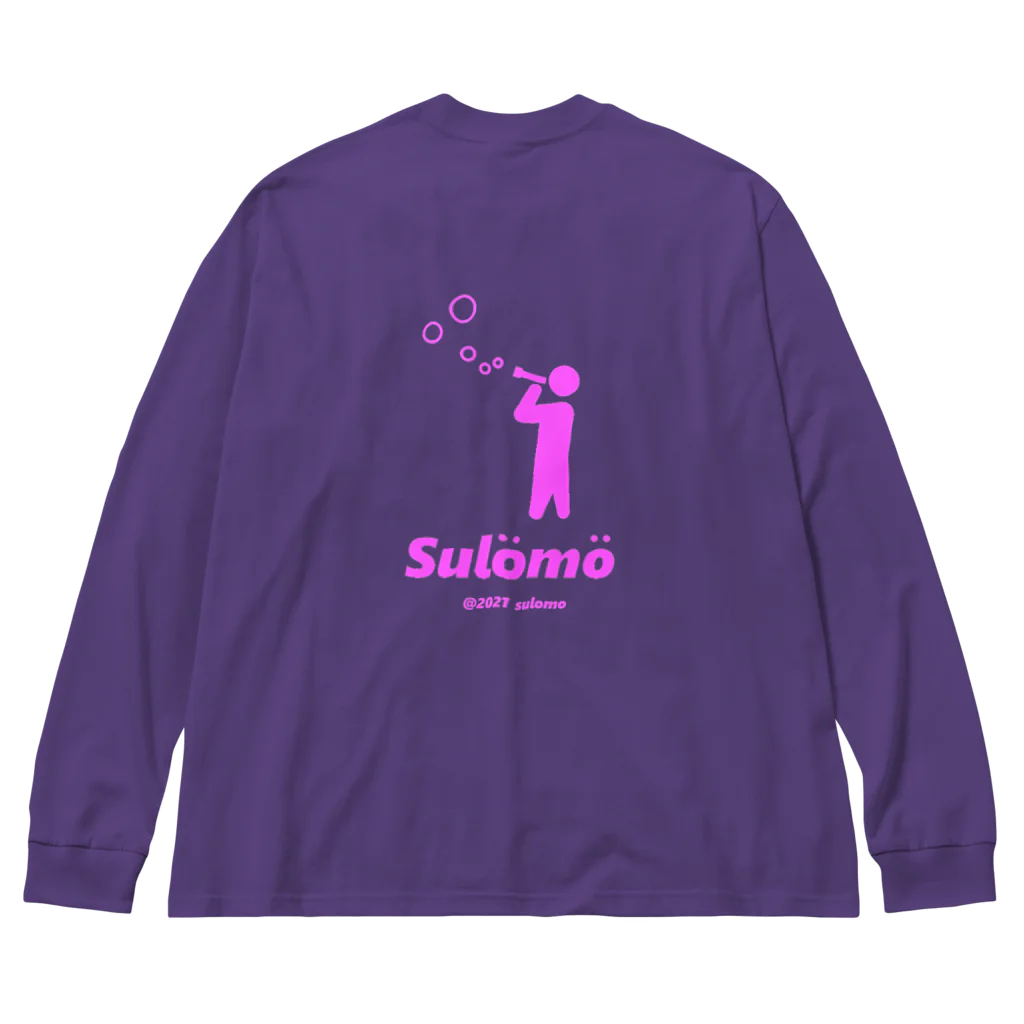 Sulomoのsoap bubble shirt L/S ビッグシルエットロングスリーブTシャツ