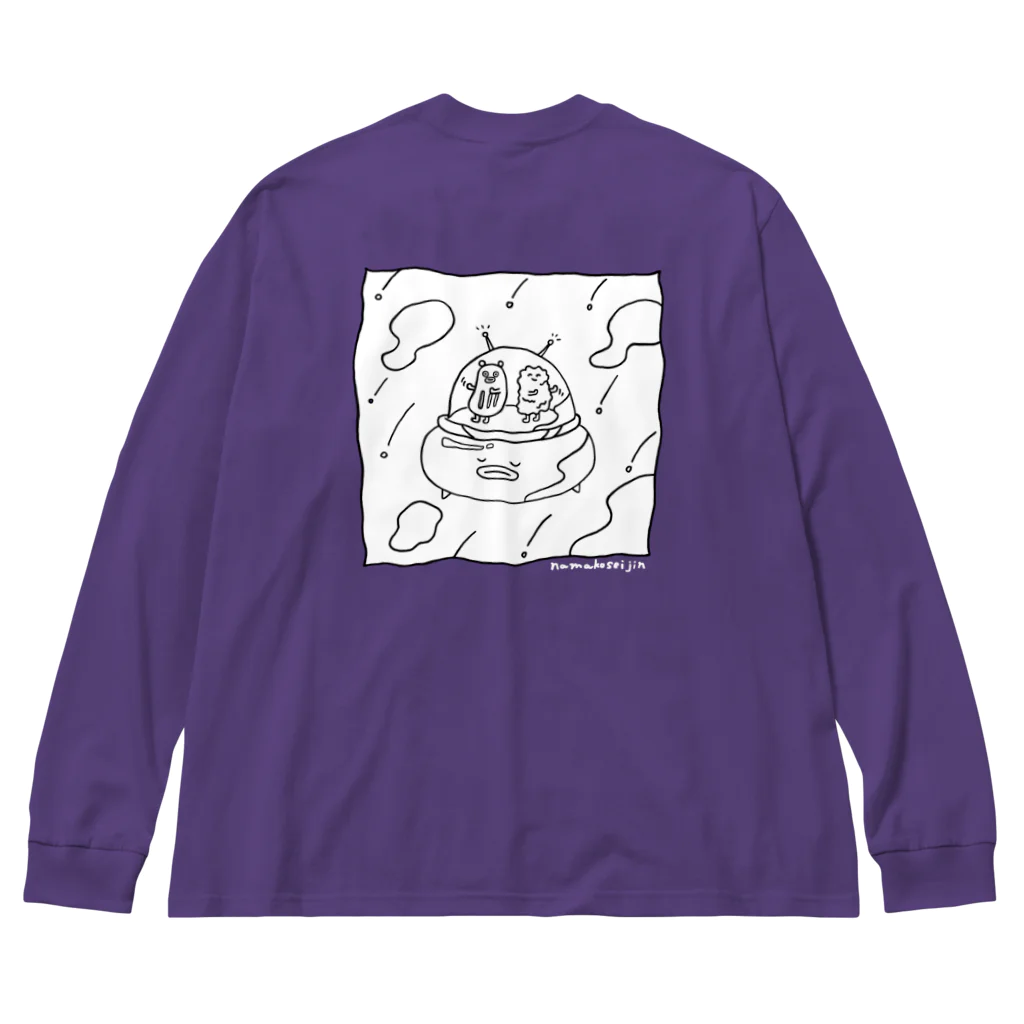 藤本巧の踊るタツタアゲくんワンポイントTシャツ Big Long Sleeve T-Shirt