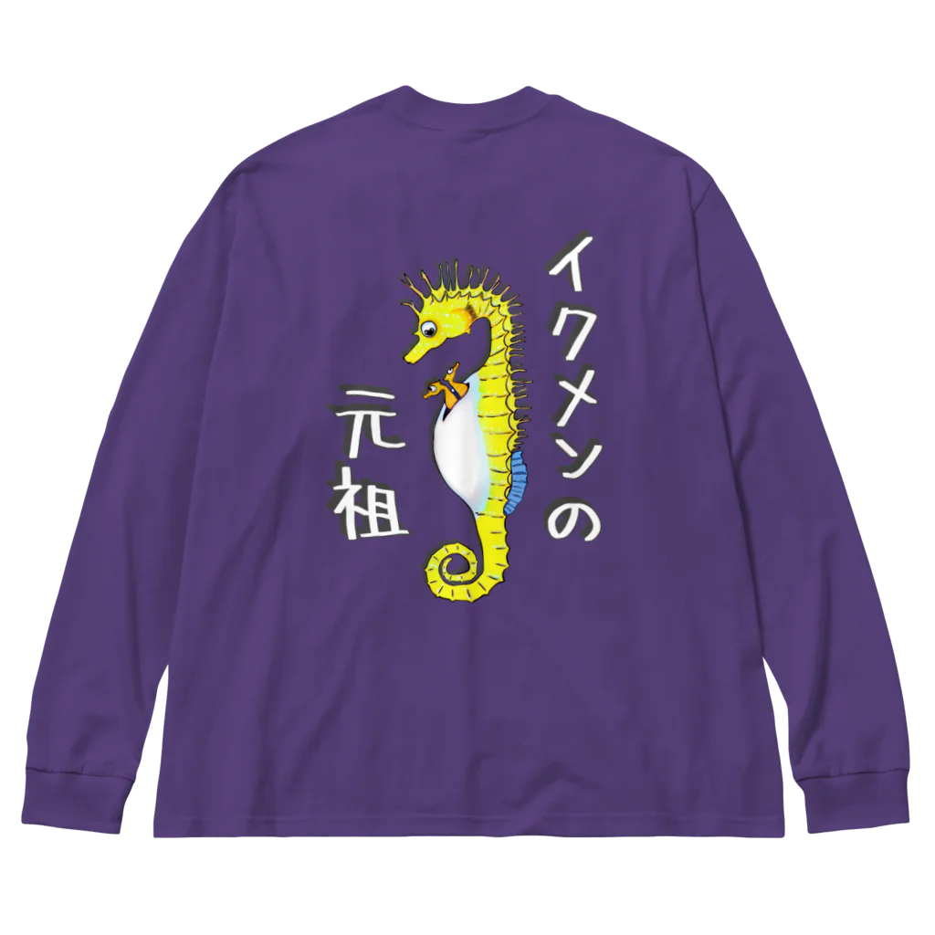 LalaHangeulのイクメンの元祖　バックプリント Big Long Sleeve T-Shirt