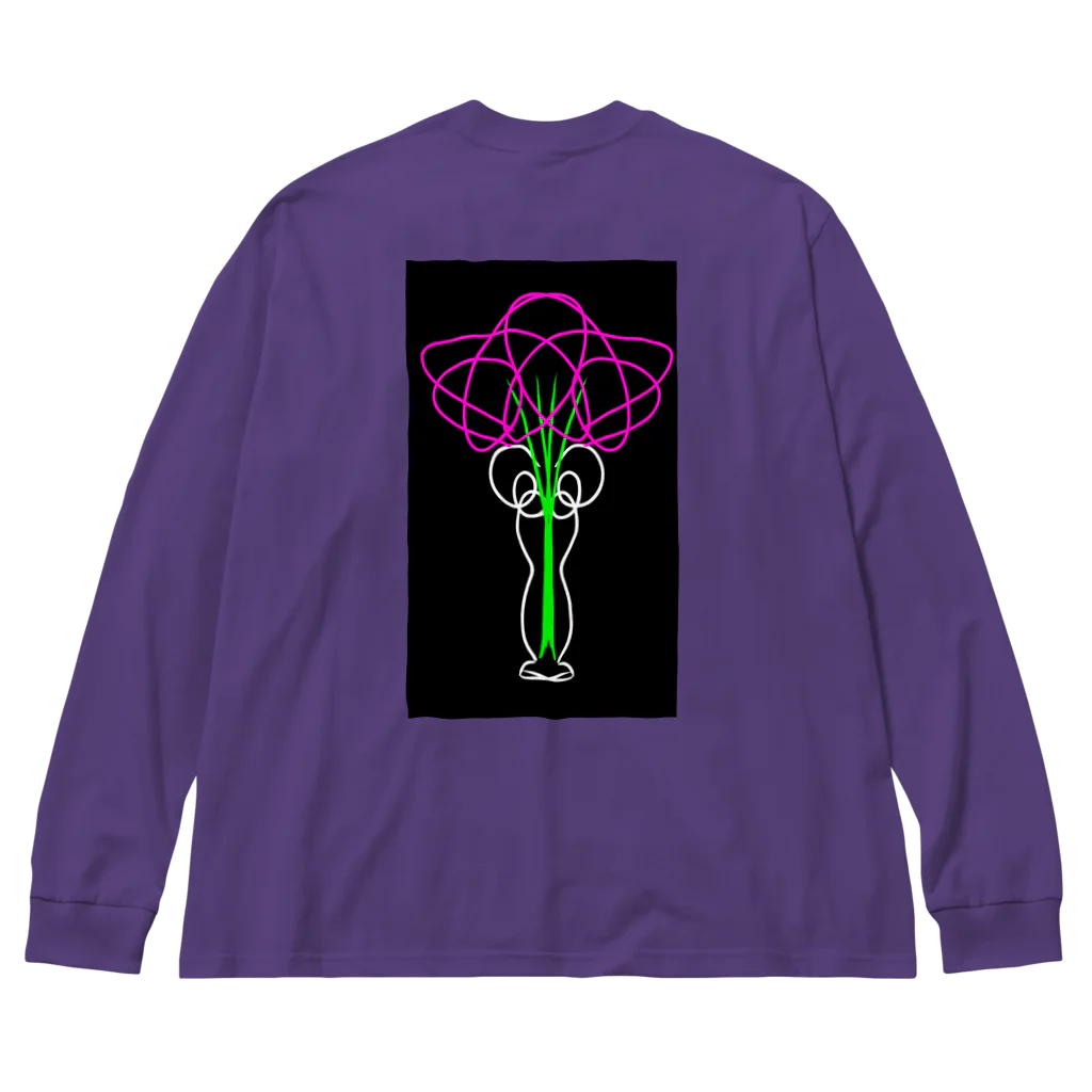 現代アートの巨匠の5画の花 Big Long Sleeve T-Shirt