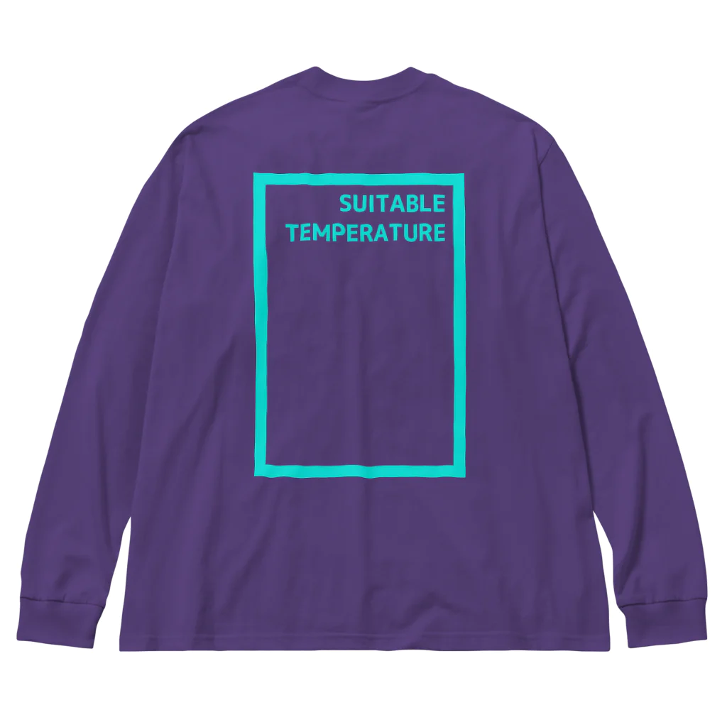 背中でアピールしてるのSUITABLE TEMPERATURE 適温 Big Long Sleeve T-Shirt