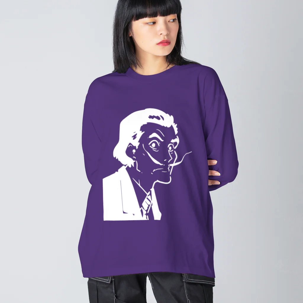 山形屋米店の白版＿サルバドール・ダリ(Salvador Dalí)  Big Long Sleeve T-Shirt