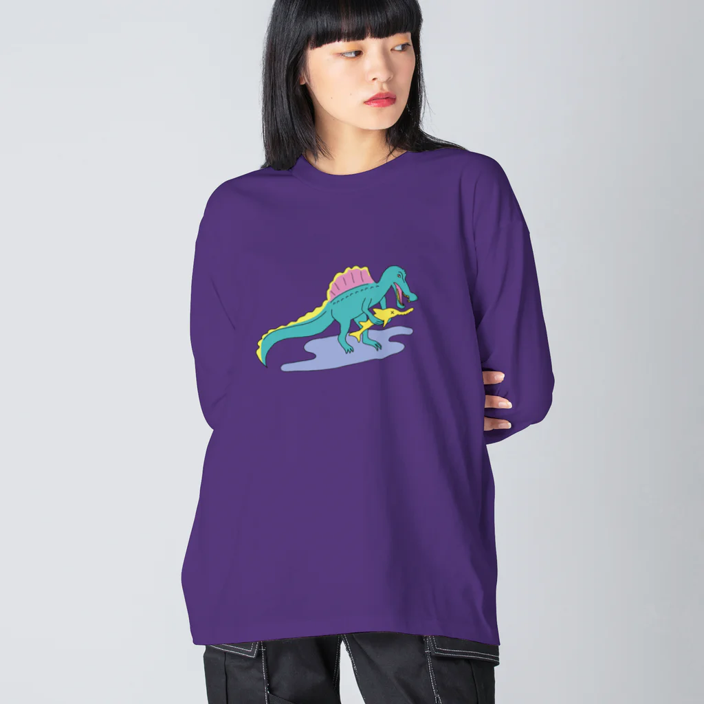 LONESOME TYPE ススのスピノサウルス［3］後期 Big Long Sleeve T-Shirt