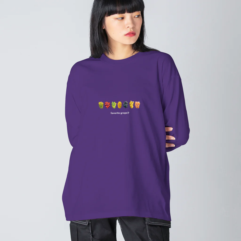 KAWANOのfavorite grape? ビッグシルエットロングスリーブTシャツ