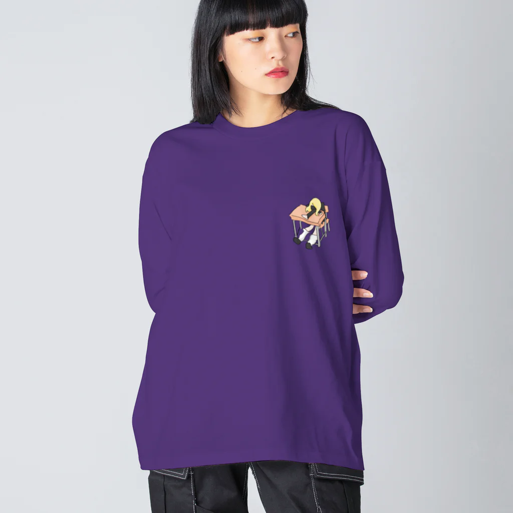 ちょべりグッズ 2号店のうつむき　胸元 Big Long Sleeve T-Shirt