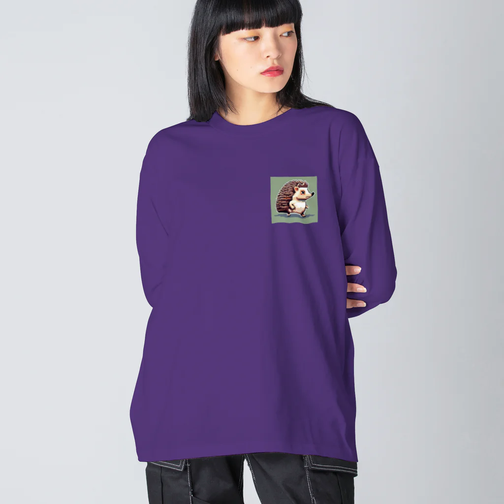 yu-tata-yuのアゲ上げ！DJハリネズミくん Big Long Sleeve T-Shirt