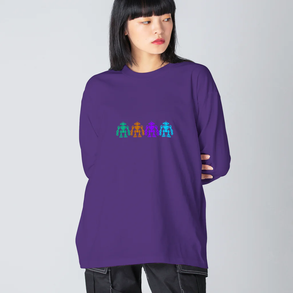 mirinconixの色違いの4機のレトロなロボット Big Long Sleeve T-Shirt