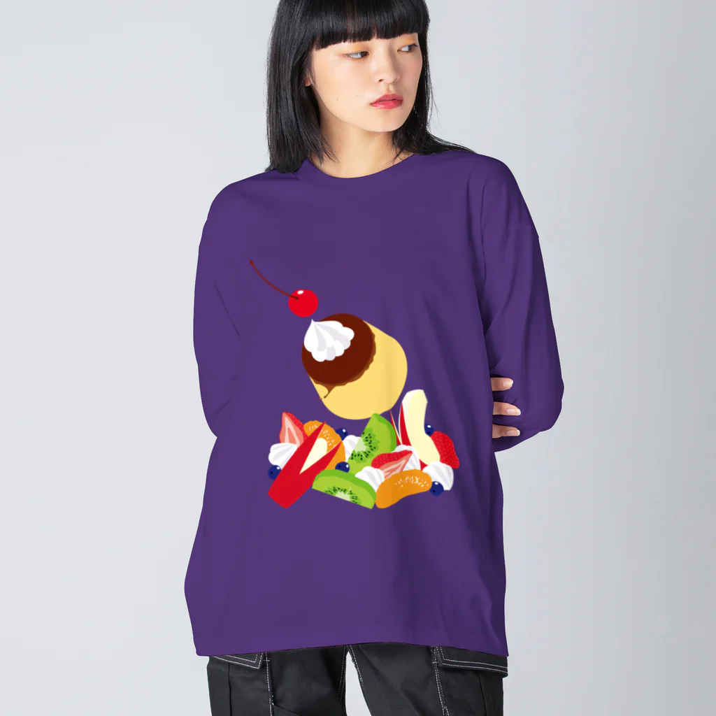 日下田のフォーリングプリンアラモード Big Long Sleeve T-Shirt