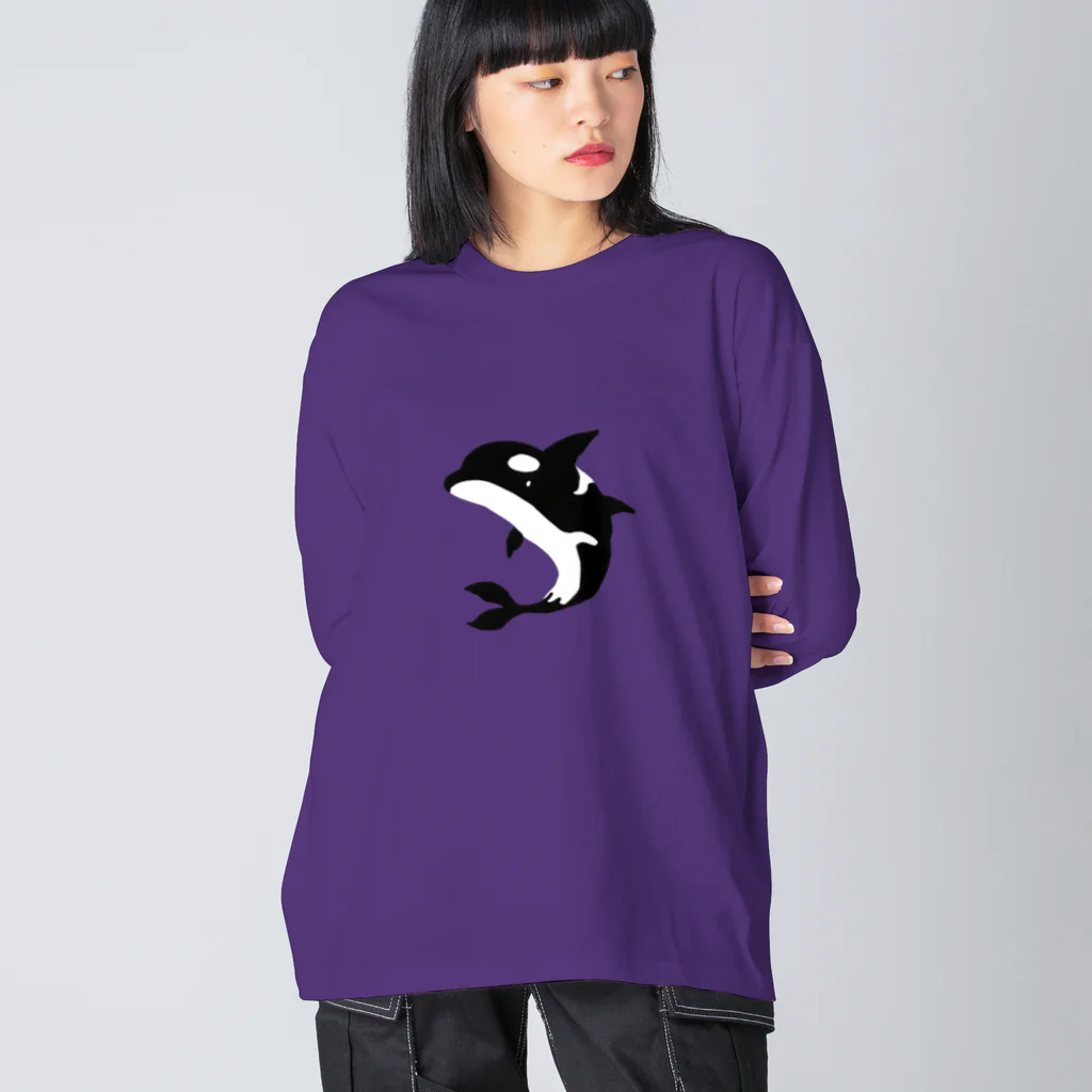 Rikutou Iura 【井浦六灯】のシャチを見にいこうよ Big Long Sleeve T-Shirt