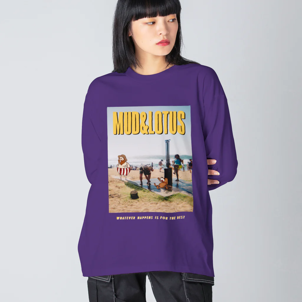 MUD AND LOTUSのBEACH-BIG LONG TEE ビッグシルエットロングスリーブTシャツ