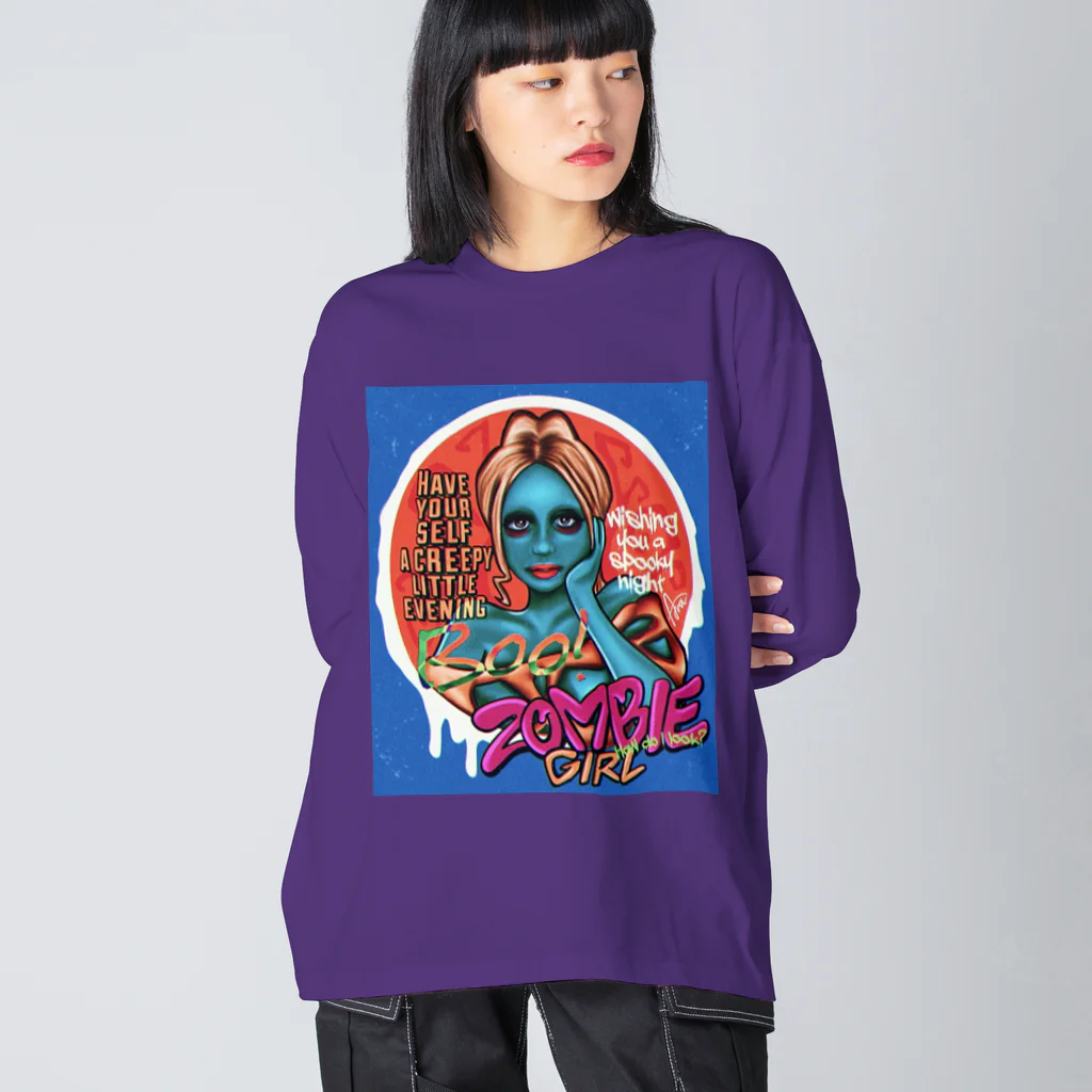 SPLASHYのZOMBIEGIRL SLSY Big Long Sleeve T-Shirt