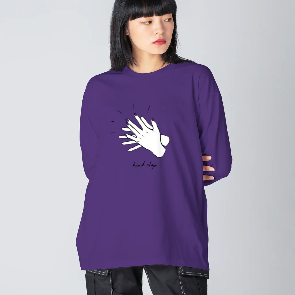 ないものねだりの【色変化】hand clap Big Long Sleeve T-Shirt