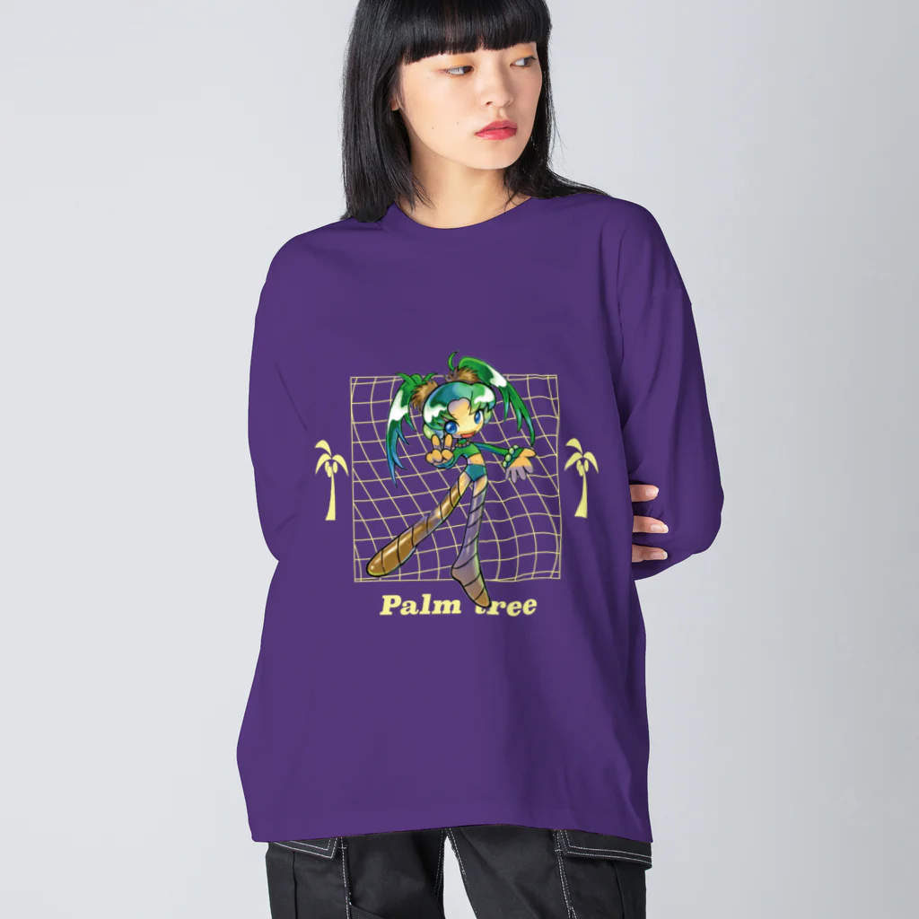 めめ郎のヤシの人_背景なし Big Long Sleeve T-Shirt