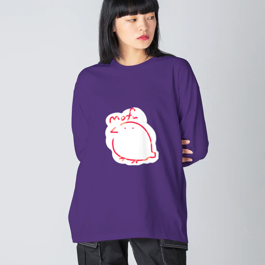 ちぃーかまぷらねっとのレオナルド•モフ ビッグシルエットロングスリーブTシャツ