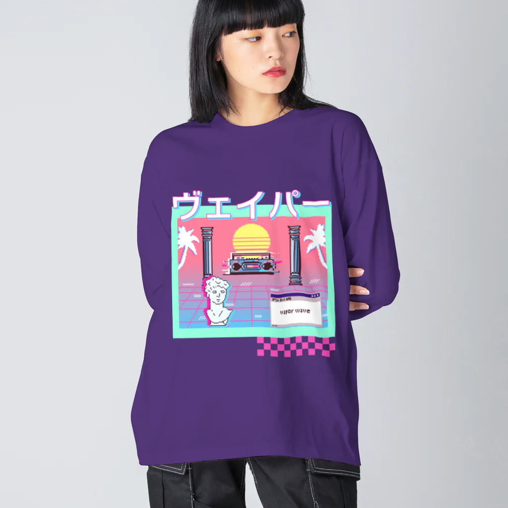 ファクトンのVaporwave ビッグシルエットロングスリーブTシャツ