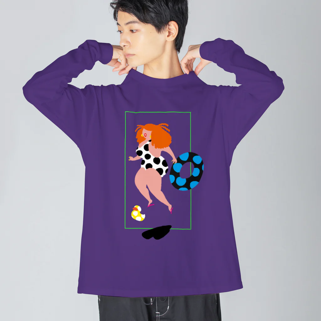 fig-treeの水玉の女03 Big Long Sleeve T-Shirt