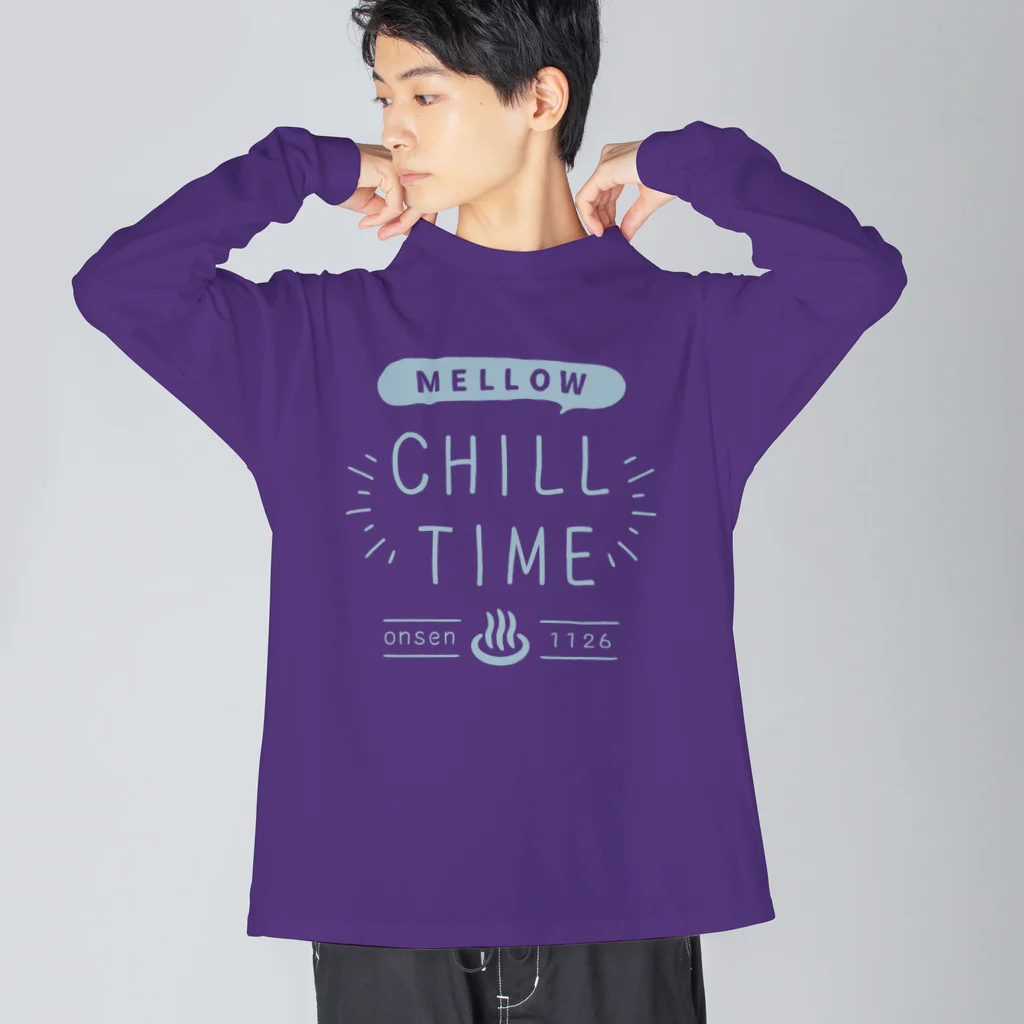 温泉グッズ@ブーさんとキリンの生活のCHILL TIME Big Long Sleeve T-Shirt