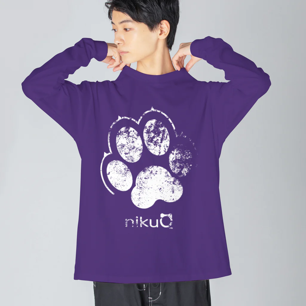 WebArtsの肉球をモチーフにしたオリジナルブランド「nikuQ」（犬タイプ）です ビッグシルエットロングスリーブTシャツ