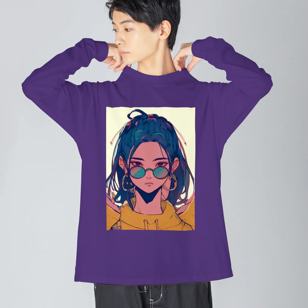 zaisuのクール系女子 Big Long Sleeve T-Shirt