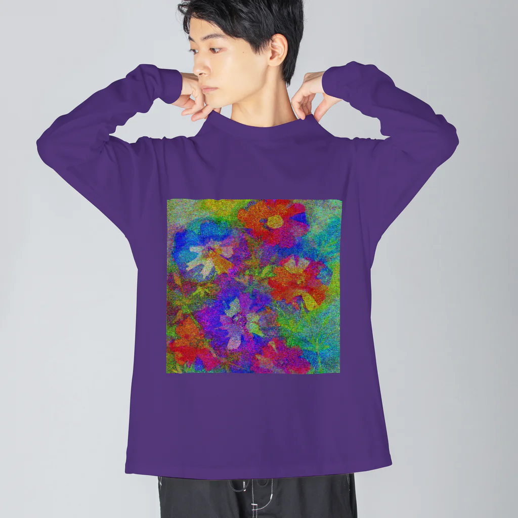 水草のflowers ビッグシルエットロングスリーブTシャツ