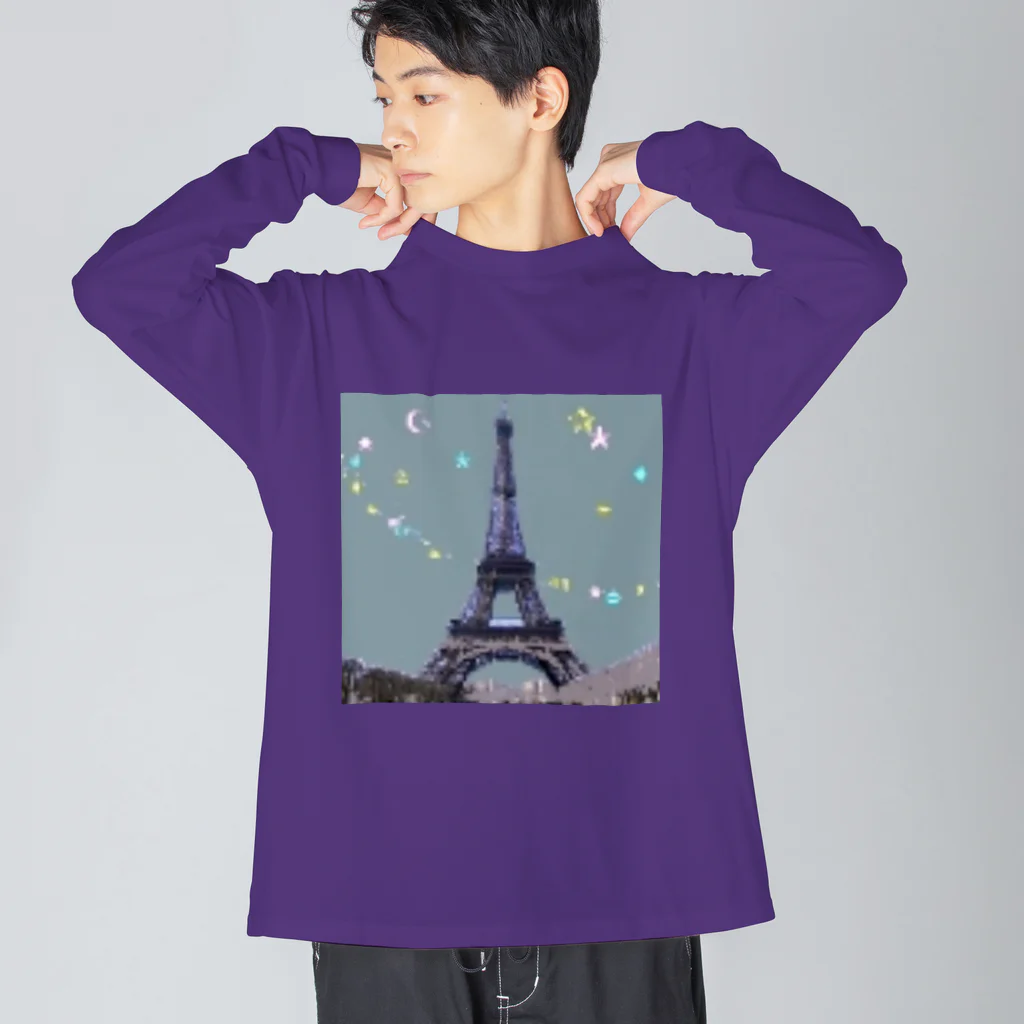 PAW WOW MEOWのParis★Night ビッグシルエットロングスリーブTシャツ