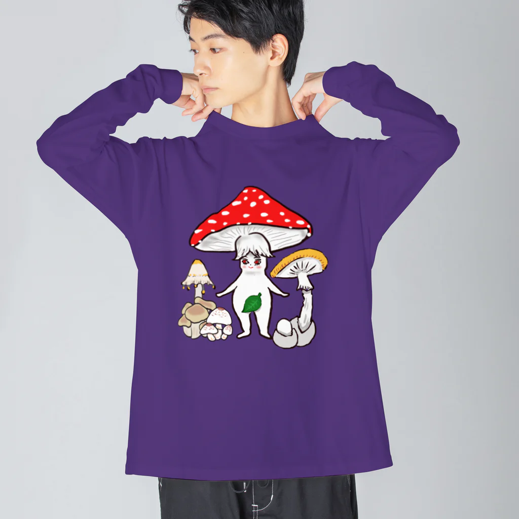 dokukinoko1000の毒キノコのべにてんくん Big Long Sleeve T-Shirt