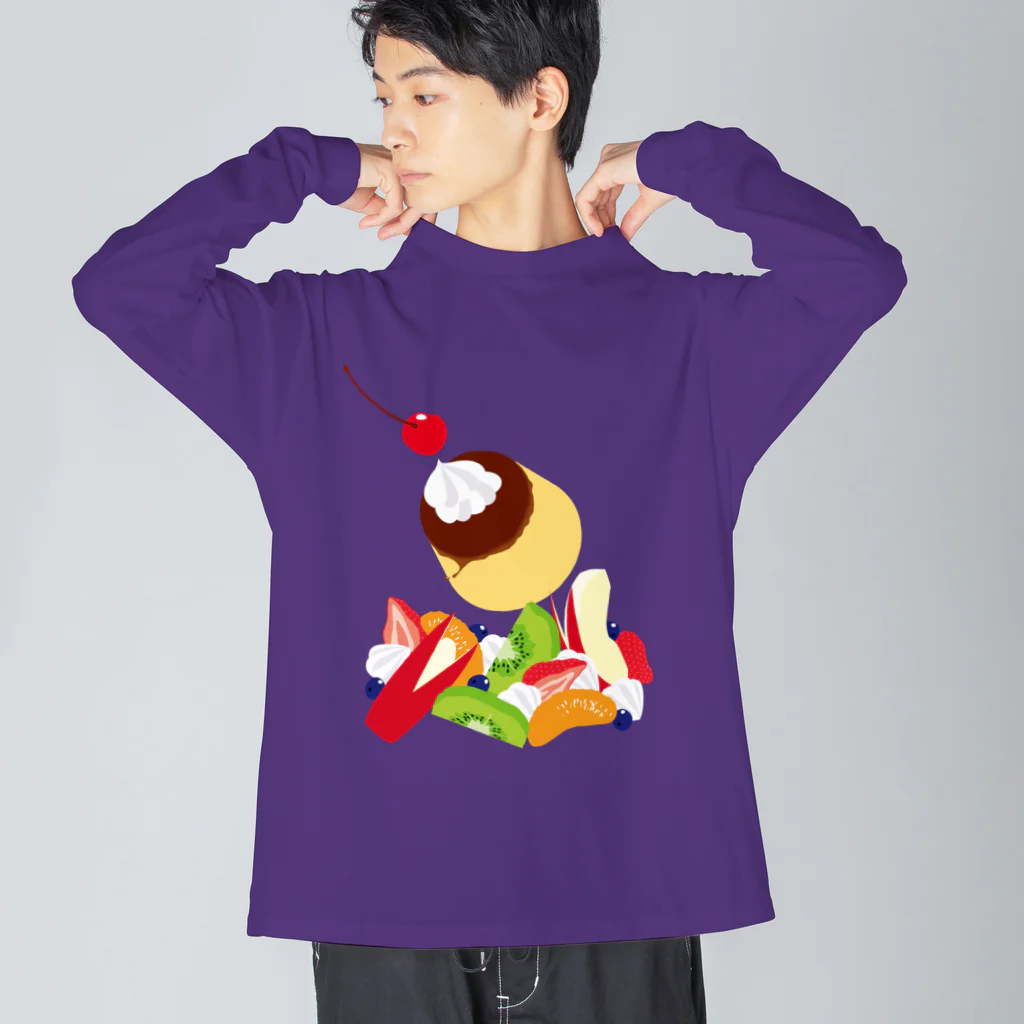 日下田のフォーリングプリンアラモード Big Long Sleeve T-Shirt