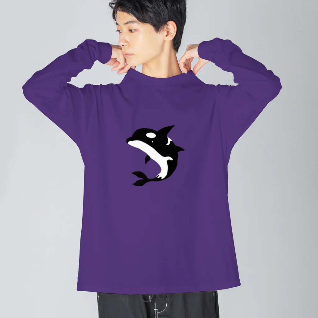 Rikutou Iura 【井浦六灯】のシャチを見にいこうよ Big Long Sleeve T-Shirt