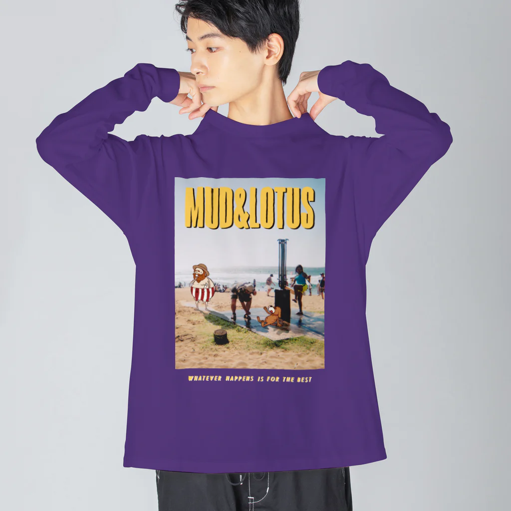 MUD AND LOTUSのBEACH-BIG LONG TEE ビッグシルエットロングスリーブTシャツ