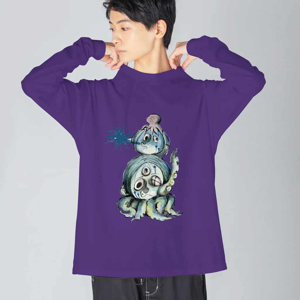 HAIMUのタコ男　タコ太郎 Big Long Sleeve T-Shirt