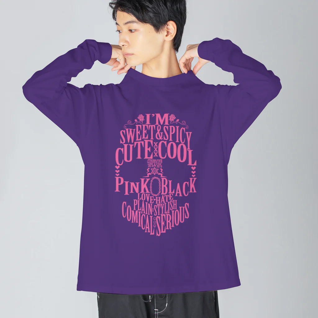 SWEET＆SPICY 【 すいすぱ 】ダーツのI'm SWEET&SPICY 【ピンク】 Big Long Sleeve T-Shirt