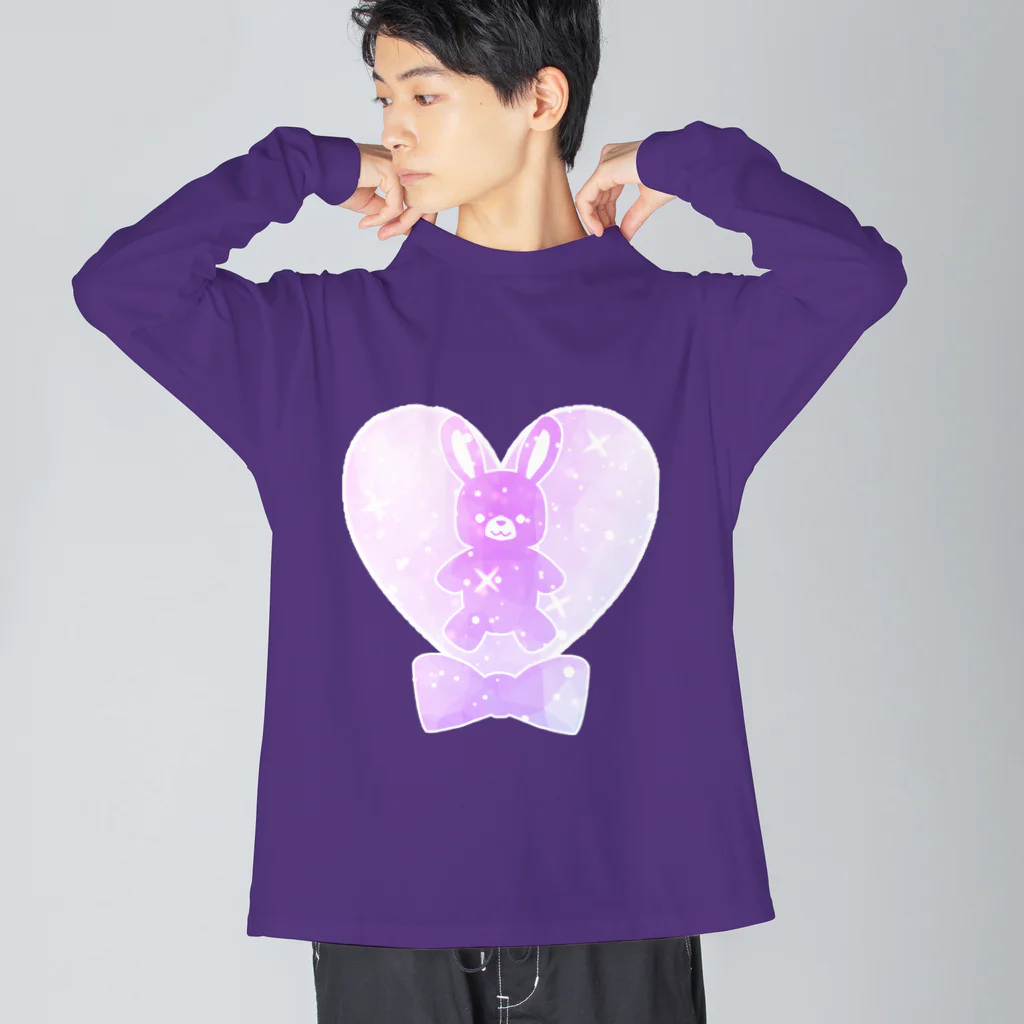 かわいいもののおみせ　いそぎんちゃくのゆめかわうさぎハート Big Long Sleeve T-Shirt