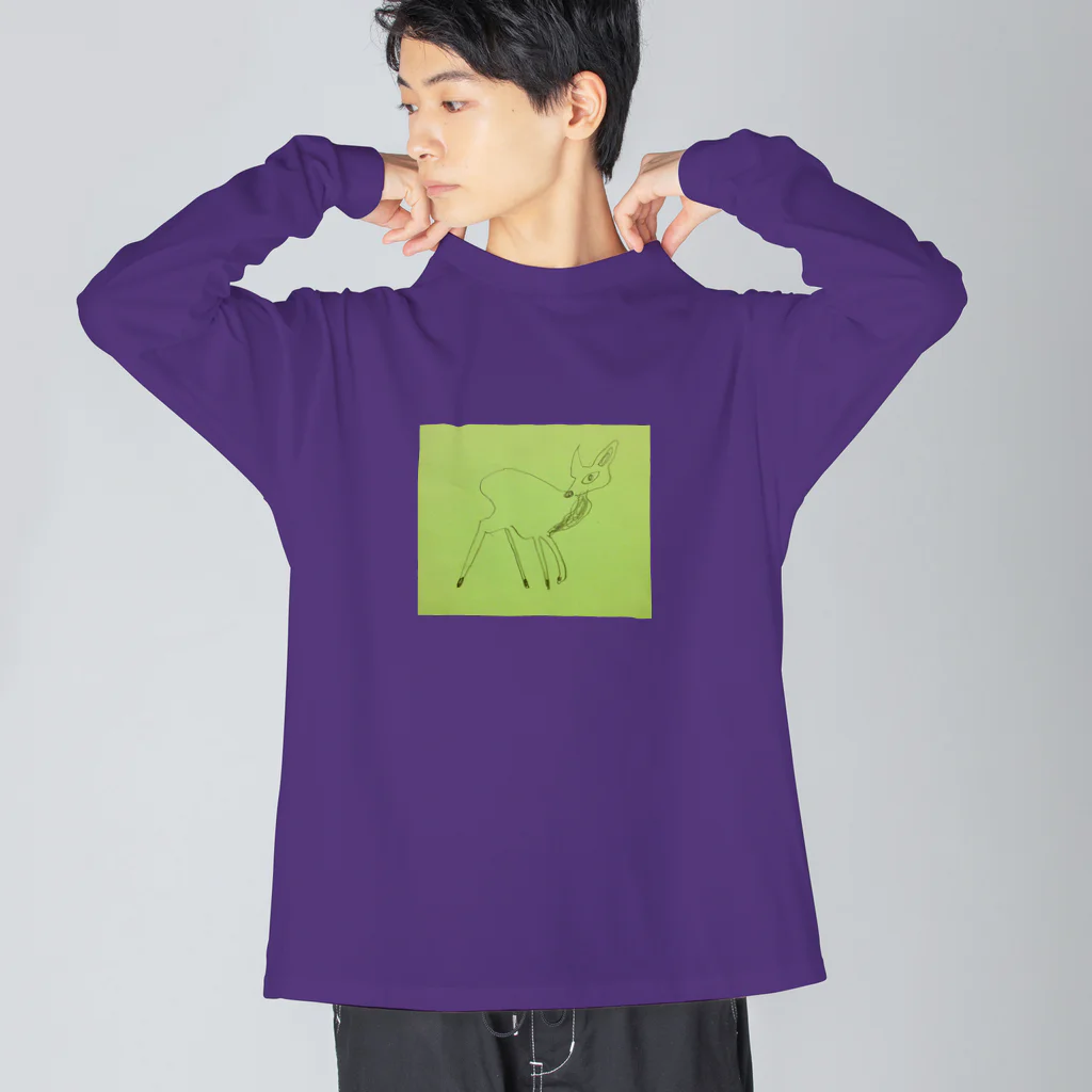 鯖食の子鹿 Big Long Sleeve T-Shirt