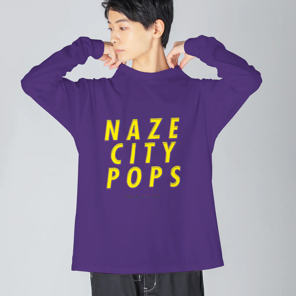 奄美太郎のNAZE CityPops L/S Tシャツ Big Long Sleeve T-Shirt
