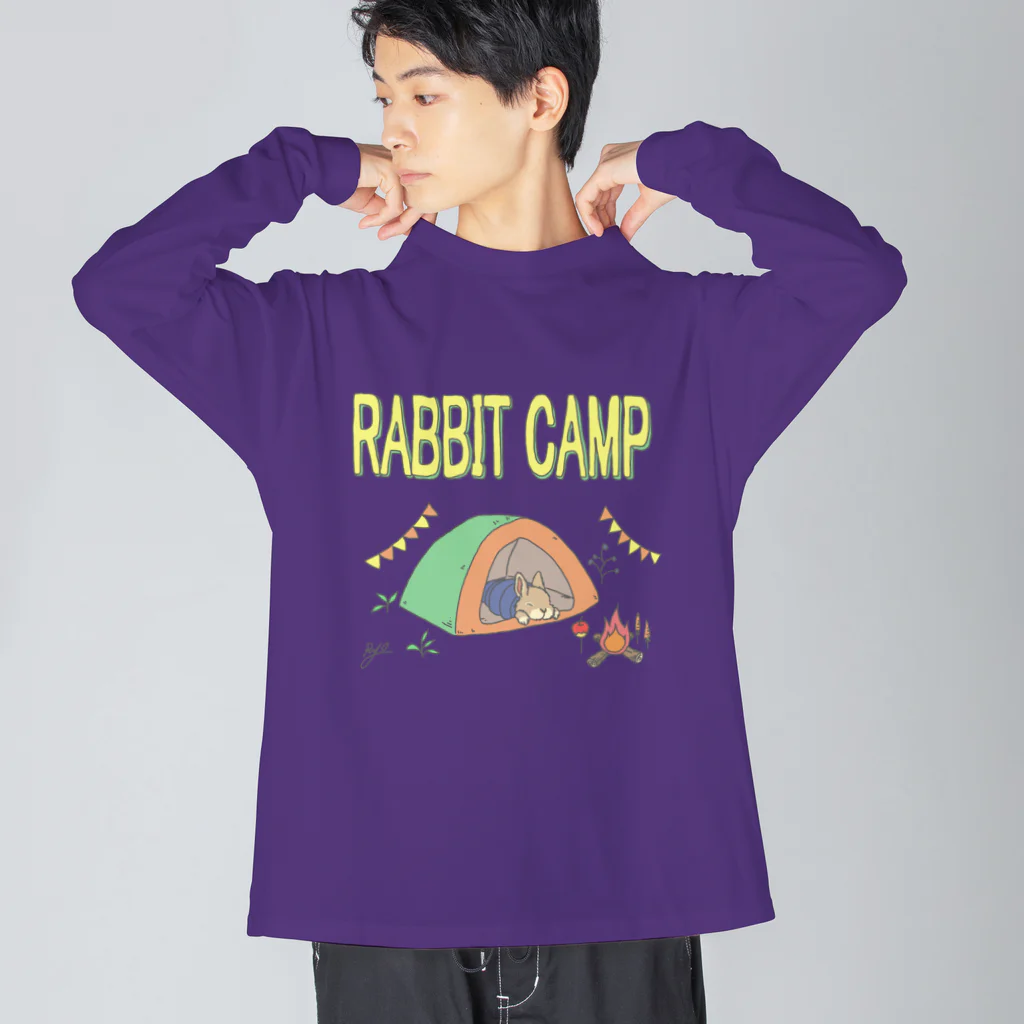 RYo（イラストレーター）のラビットキャンプ・テント Big Long Sleeve T-Shirt