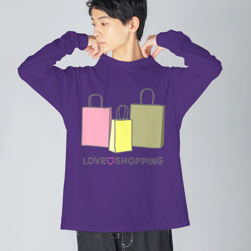 ヨープキャンが気になったの紙袋 LOVE SHOPPING ビッグシルエットロングスリーブTシャツ