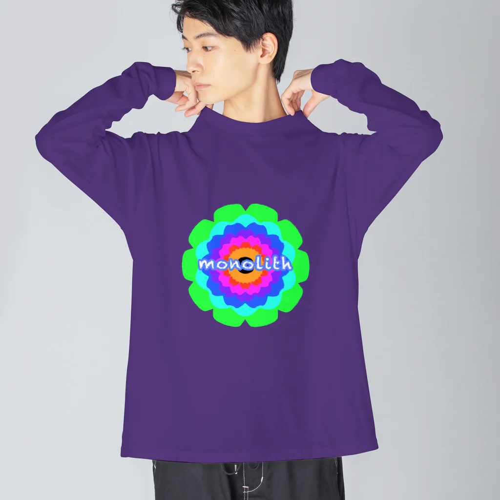 monolith のmonolith 花柄？万華鏡柄？ Big Long Sleeve T-Shirt