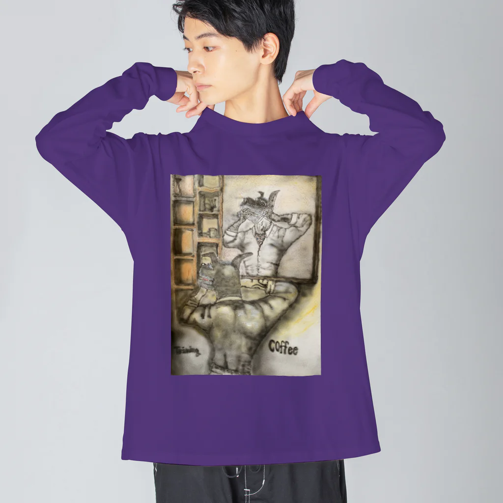 828-28のシュナカット Big Long Sleeve T-Shirt