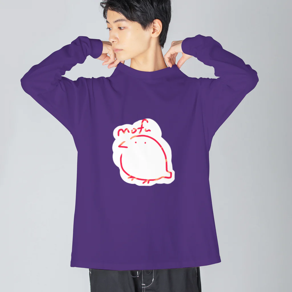 ちぃーかまぷらねっとのレオナルド•モフ ビッグシルエットロングスリーブTシャツ