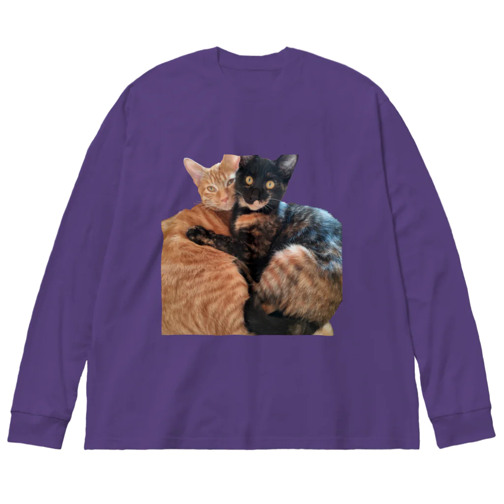 結社黒猫の猫LOVE Big Long Sleeve T-Shirt