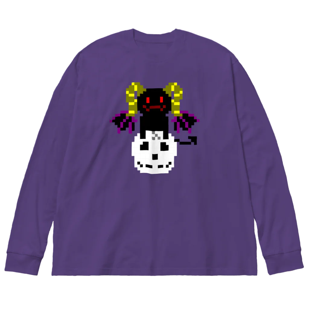 ナチュラルサトシのめへの悪魔と髑髏 Big Long Sleeve T-Shirt