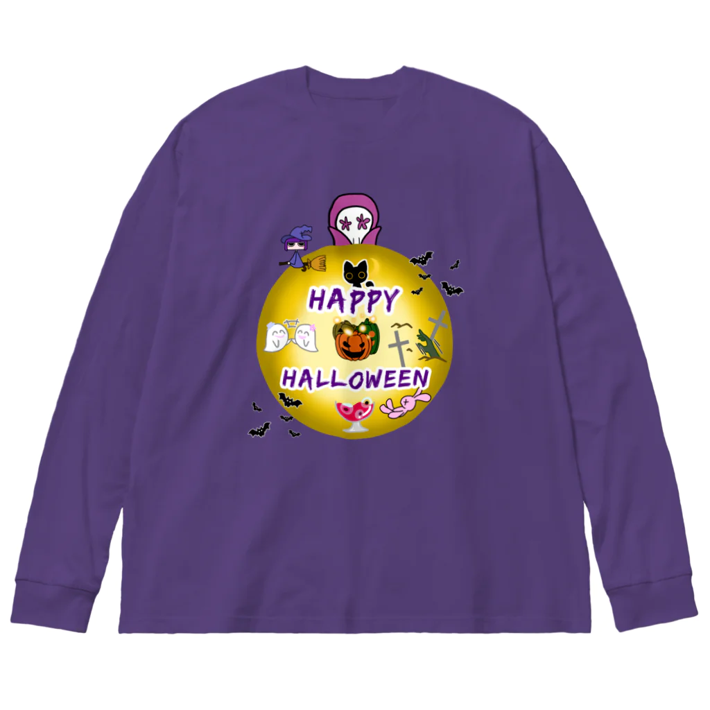 A33のハロウィン　魔女のwitchanとなかまたち Big Long Sleeve T-Shirt