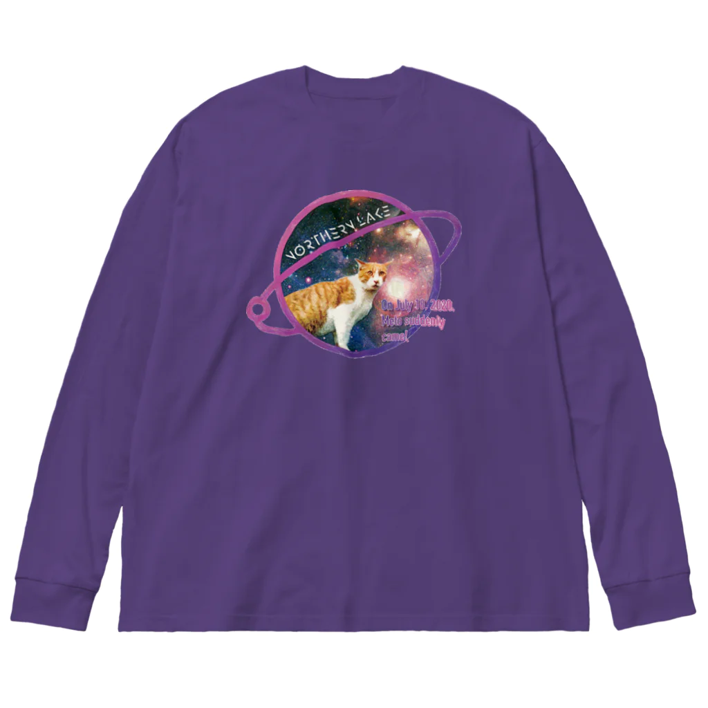 Loveuma. official shopのSpace cat meto by NLD ビッグシルエットロングスリーブTシャツ