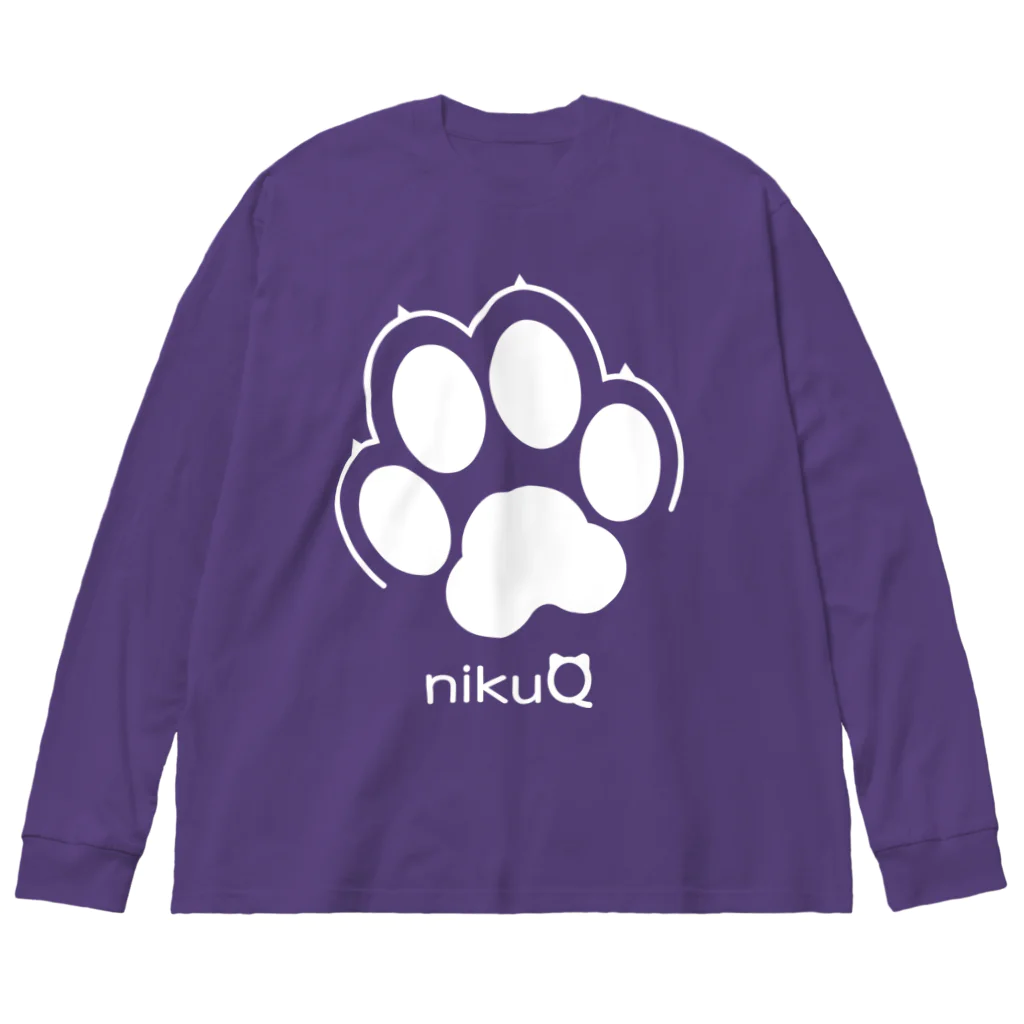 WebArtsの肉球をモチーフにしたオリジナルブランド「nikuQ」（犬タイプ）です ビッグシルエットロングスリーブTシャツ