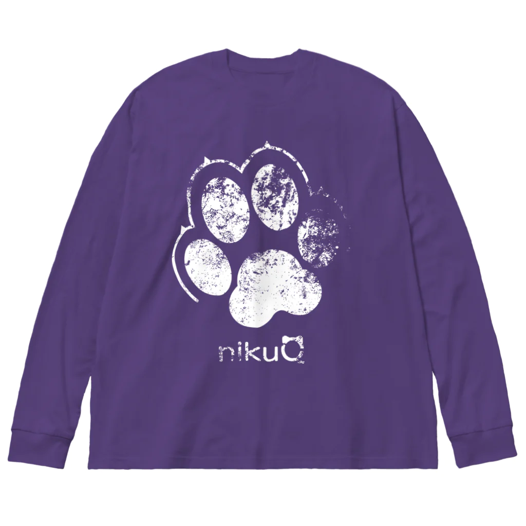 WebArtsの肉球をモチーフにしたオリジナルブランド「nikuQ」（犬タイプ）です ビッグシルエットロングスリーブTシャツ