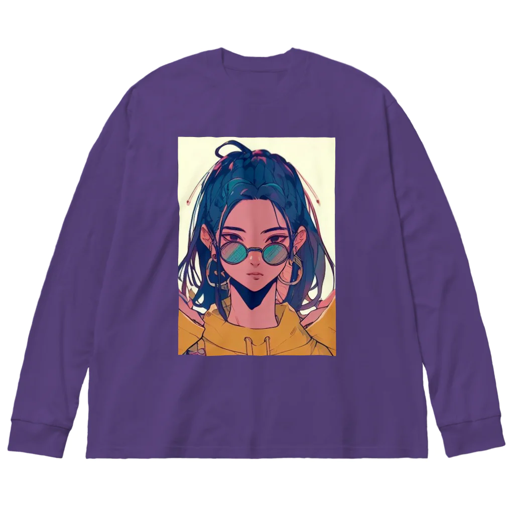 zaisuのクール系女子 Big Long Sleeve T-Shirt